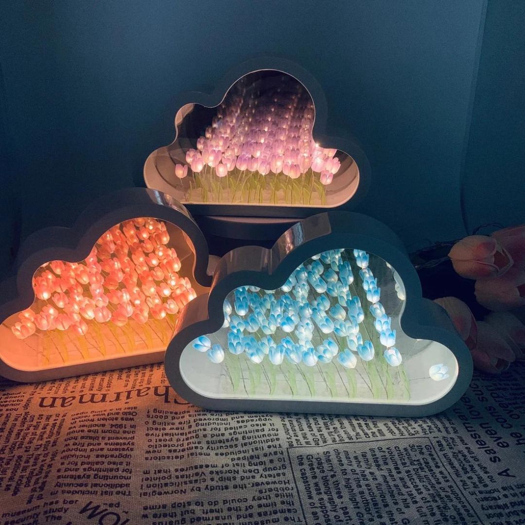 TulipCloud ® - Nuvem de Tulipas Infinitas + BRINDE (Umidificador de Ar Portátil) o Presente Perfeito!