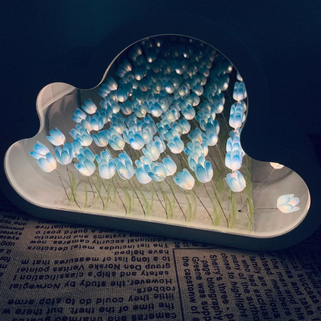 TulipCloud ® - Nuvem de Tulipas Infinitas + BRINDE (Umidificador de Ar Portátil) o Presente Perfeito!