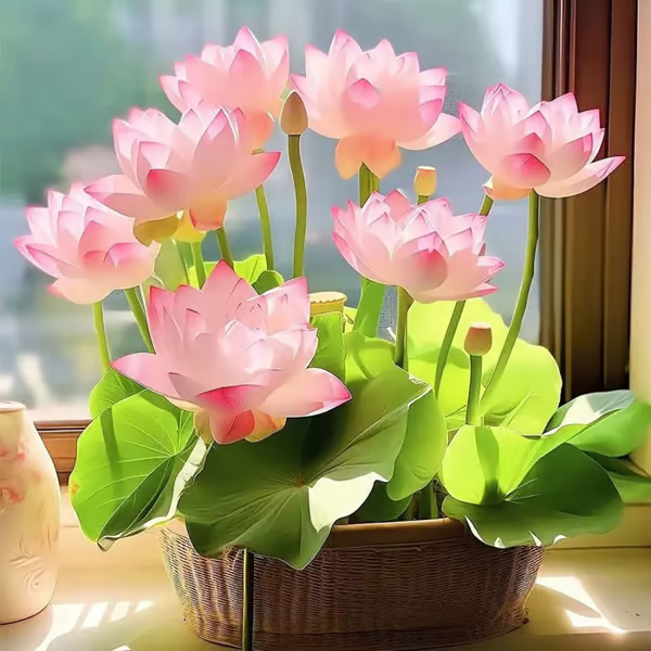Sementes de Lótus Premium: A Flor de Lótus da Tigela Sagrada de Bonsai