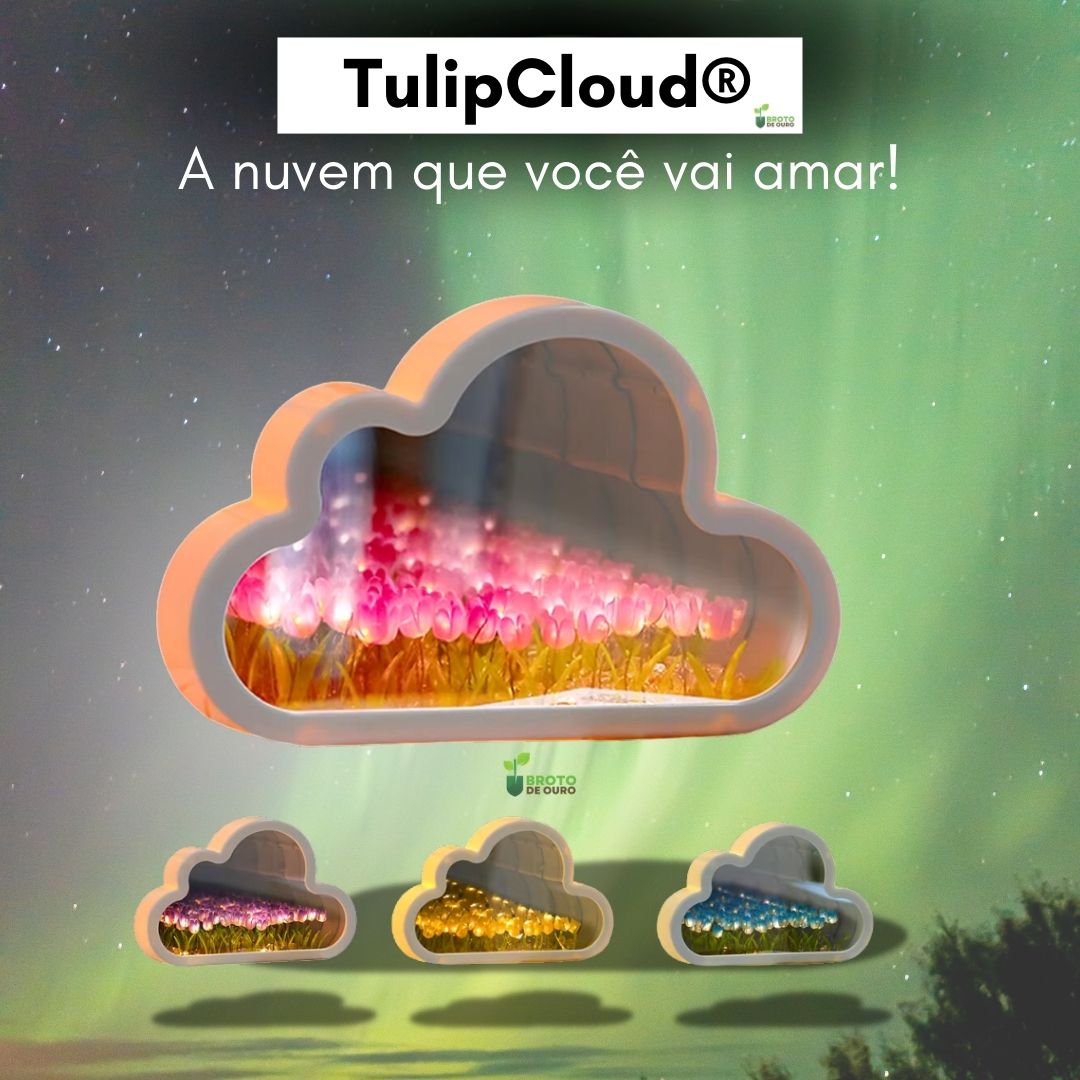 TulipCloud ® - Nuvem de Tulipas Infinitas + BRINDE (Umidificador de Ar Portátil) o Presente Perfeito!