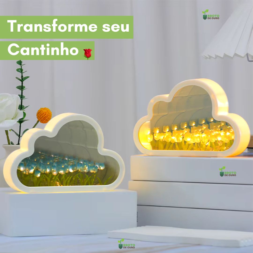 TulipCloud ® - Nuvem de Tulipas Infinitas + BRINDE (Umidificador de Ar Portátil) o Presente Perfeito!