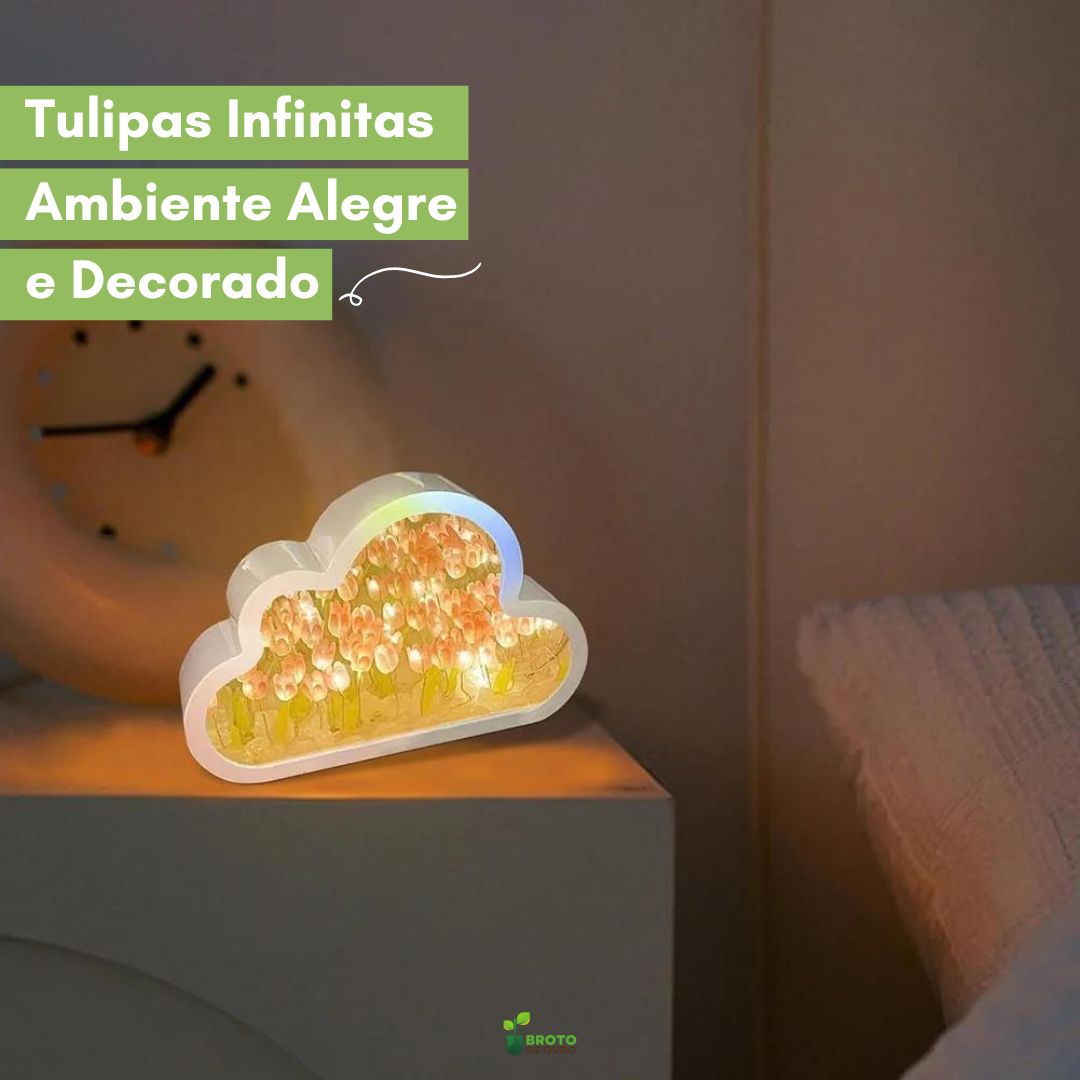TulipCloud ® - Nuvem de Tulipas Infinitas + BRINDE (Umidificador de Ar Portátil) o Presente Perfeito!