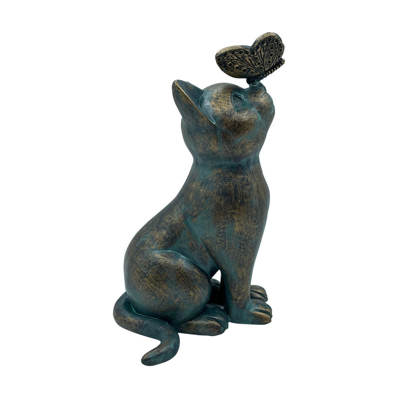 Estátua Decorativa Gato para Jardim