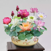 Sementes de Lótus Premium: A Flor de Lótus da Tigela Sagrada de Bonsai
