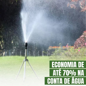 Tripé 360º para Irrigação Automática: Máxima Economia e Alta Pressão + BRINDE (Mangueira Reforçada de 15M)